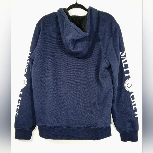 SALTY CREW REFUGE SHERPA FLEECE HOODIE. - Picture 3 of 5